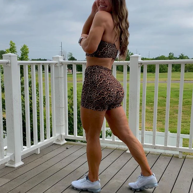 Flexitwear WildCore™ Leopard Print Yoga Shorts - Image 6